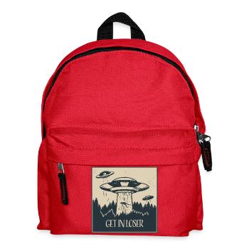 Außerirdischer Ufo Lustig Weltraum Geschenk - Kinder Rucksack - Rot - Vorne