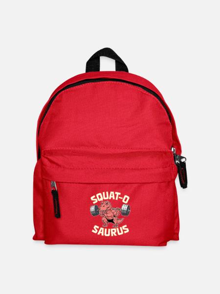 Squat-O Saurus - Kinder Rucksack - Rot