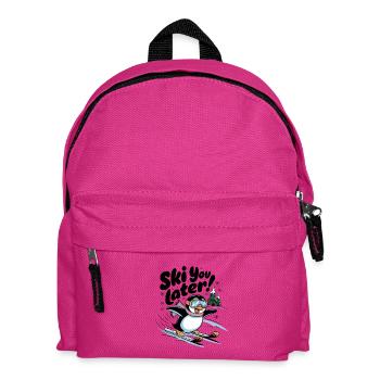 Ski You Later - Kids' Backpack - fuchsia - Front