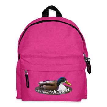 machen Macher einfach machen - Kinder Rucksack - Fuchsia - Vorne