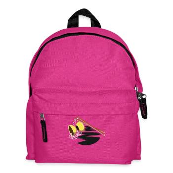 Schwungvoller Diabolo Jongleur - Kinder Rucksack - Fuchsia - Vorne