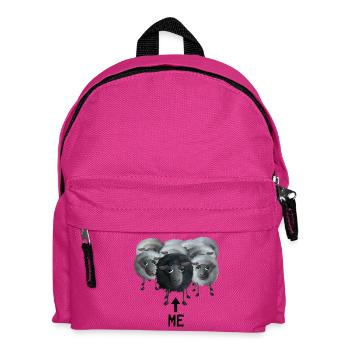 Schwarzes Schaf - Me Pfeil in der Herde - Kinder Rucksack - Fuchsia - Vorne