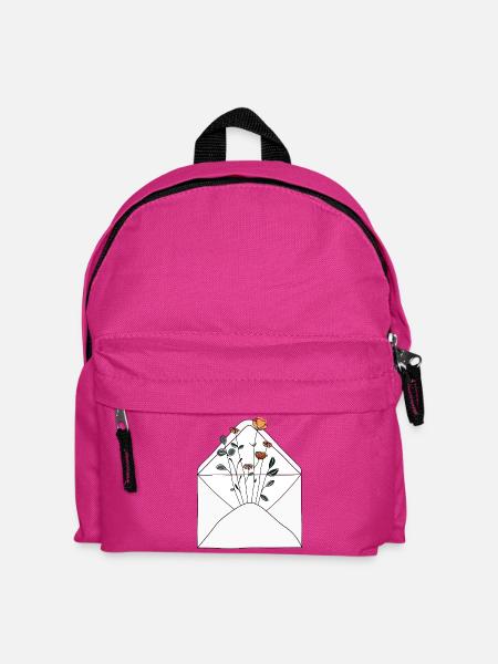 Blumengrüße² - Kinder Rucksack - Fuchsia