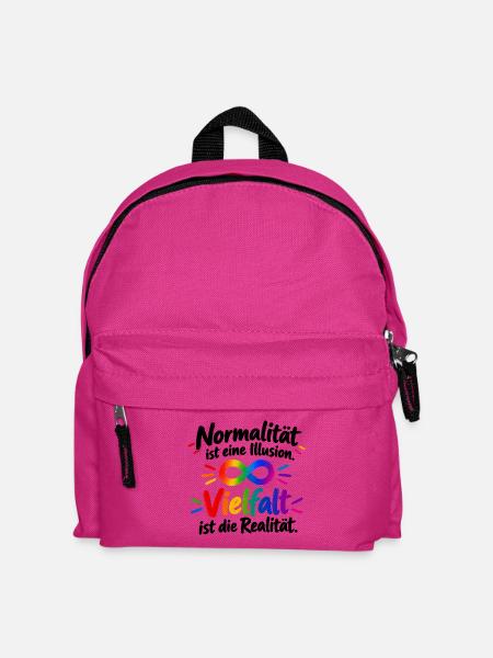 Regenbogen Infinity Vielfalt - Kinder Rucksack - Fuchsia
