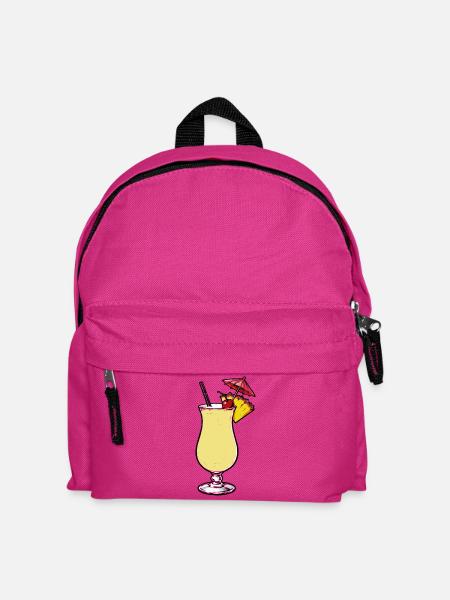 Tropischer Ananas-Cocktail - Kinder Rucksack - Fuchsia