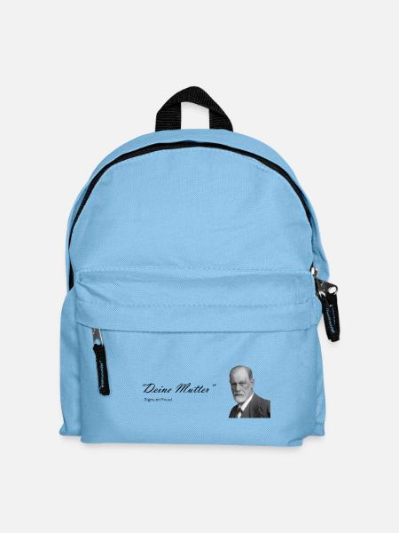 "Deine Mutter" Sigmund freund - Kinder Rucksack - Hellblau