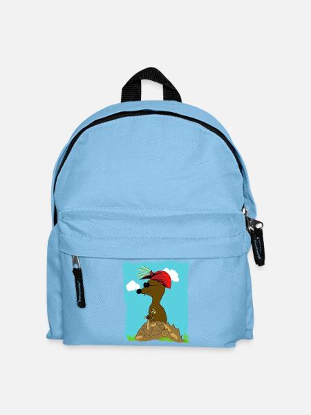 blinde maulwurf - Kinder Rucksack - Hellblau