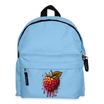 Two-tone dripping raspberry - Kids' Backpack - light blue - Front