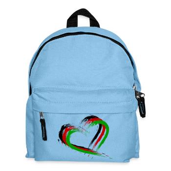 Herz Bürste Afghanistan Flagge Fahne Neu - Kinder Rucksack - Hellblau - Vorne