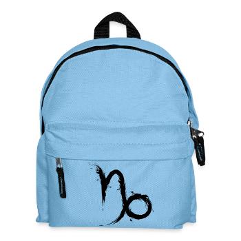 Steinbock Sternzeichen Design Capricornus - Kinder Rucksack - Hellblau - Vorne
