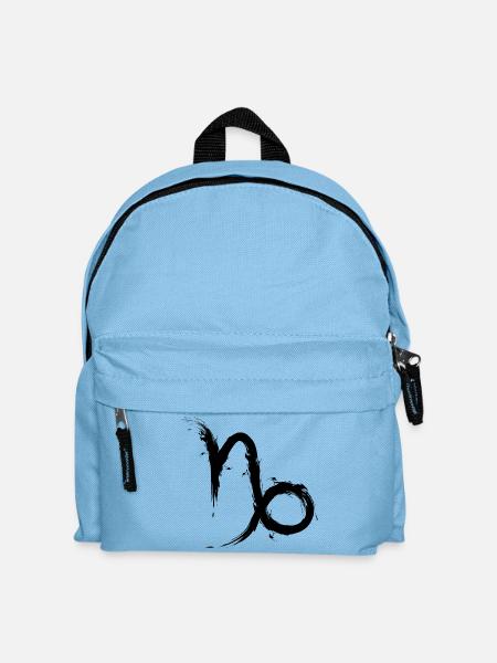 Steinbock Sternzeichen Design Capricornus - Kinder Rucksack - Hellblau