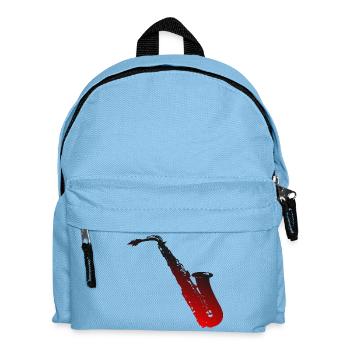 Saxophon - Kinder Rucksack - Hellblau - Vorne