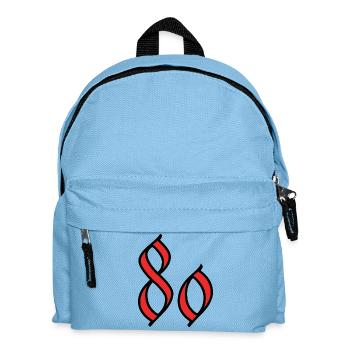 80 - Kids' Backpack - light blue - Front