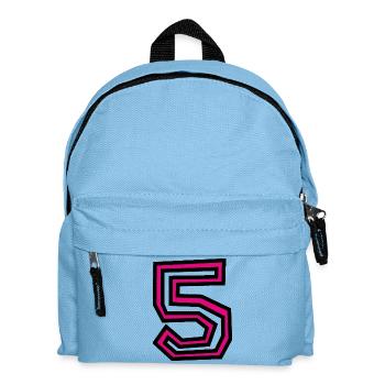 5 - Kids' Backpack - light blue - Front