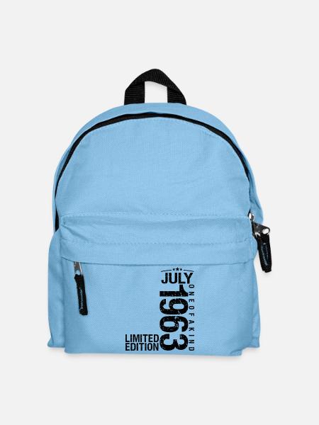 Geburtstag Juli 1963 Juli geboren im Juli 19 - Kinder Rucksack - Hellblau
