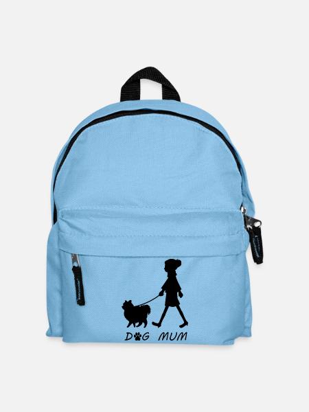 Dog Mum - Kinder Rucksack - Hellblau