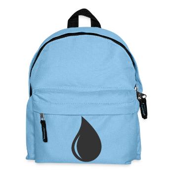 Drop Shape Logo Symbol - Kids' Backpack - light blue - Front
