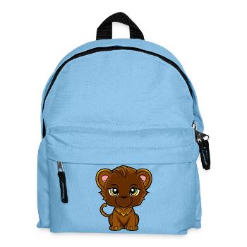 lion cub - Kids' Backpack - light blue - Front