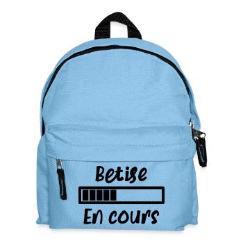 Bêtise en cours - Sac à dos Enfant - bleu clair - Devant