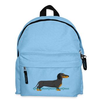 Dachshund Picture - Kids' Backpack - light blue - Front