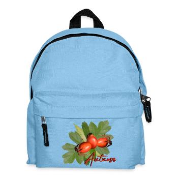 Herbst Herbstblätter - Kinder Rucksack - Hellblau - Vorne