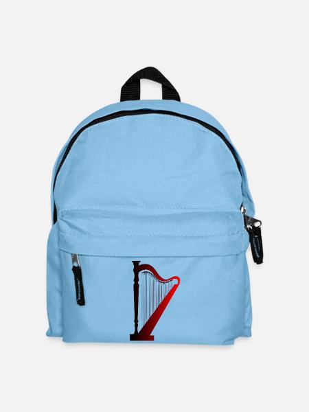 Harfe - Kinder Rucksack - Hellblau