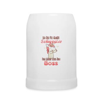 Ich Bin Große Schwester Einhorn - Bierkrug - Weiß - Vorne