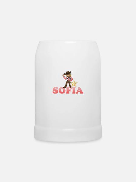 Sofia - Bierkrug - Weiß