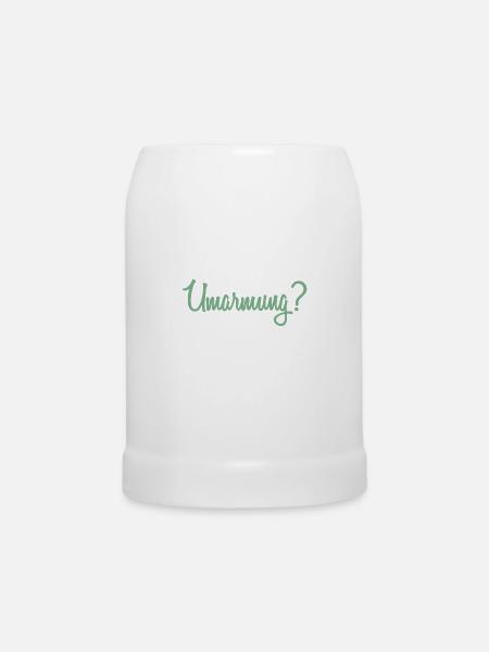 Umarmung? - Bierkrug - Weiß