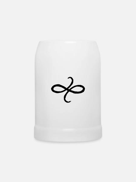 Keltische Symbole Freundschaft Geschenkidee - Bierkrug - Weiß