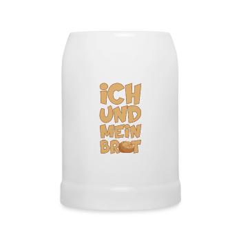 BÄCKER ICH UND MEIN BROT BACKEN - Bierkrug - Weiß - Vorne