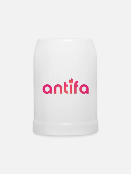 Antifa - It's a match! - Bierkrug - Weiß