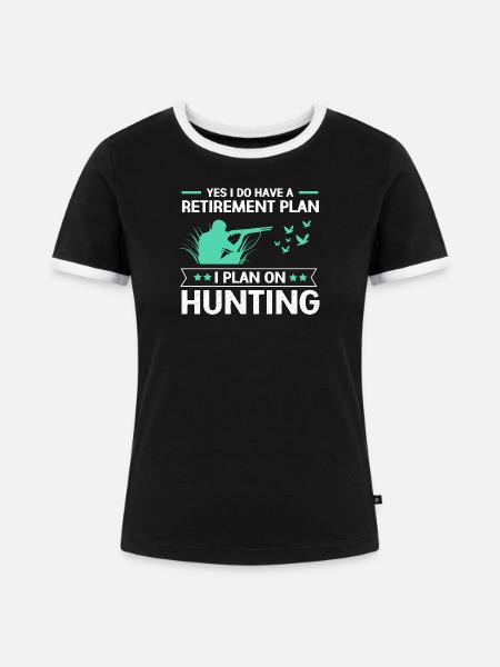 Taubenjagd Taube - Frauen Kontrast-T-Shirt - Schwarz/Weiß
