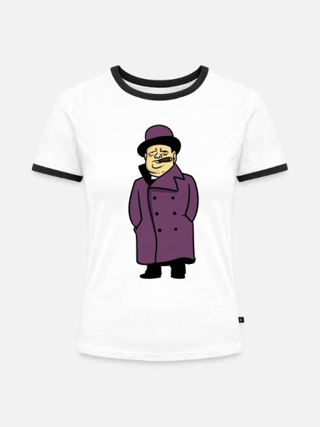 Zielstrebiger Winston Churchill - Frauen Kontrast-T-Shirt -