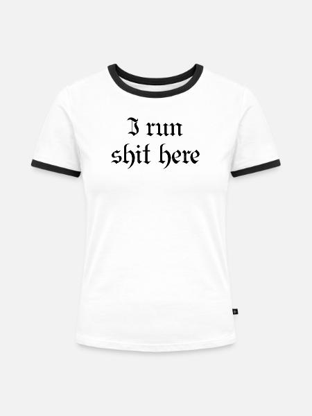 Zitat aus dem Film - Frauen Kontrast-T-Shirt - Weiß/Schwarz