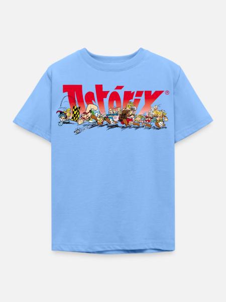 Asterix & Obelix Rennstart - Kinder T-Shirt - Himmelblau