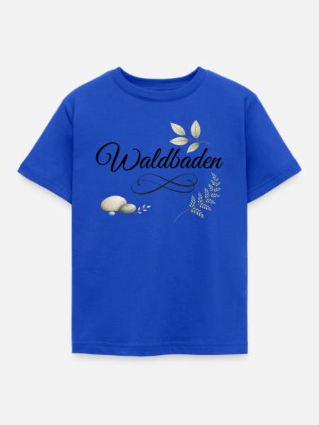 Waldbaden Natur Entspannung - Kinder T-Shirt - Royalblau