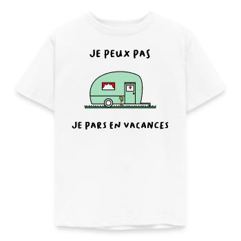 ICH KANN NICHT. - Urlaub. ES LEBE DER URLAUB. URLAUB - Kinder T-Shirt - Weiß - Vorne - AI Model Kid Male (0cm)