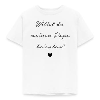 Heiratsantrag - Kinder T-Shirt - Weiß - Vorne - AI Model Kid Male (0cm)