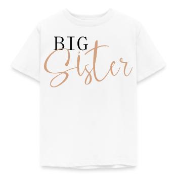 Big Sister - Kinder T-Shirt - Weiß - Vorne - AI Model Kid Male (0cm)