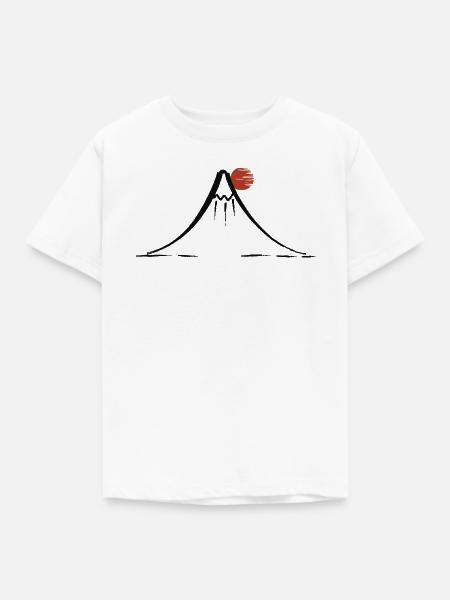 Mount Fuji - Kinder T-Shirt - Weiß