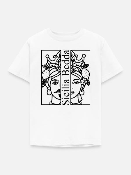 Sicilia Bedda - Kinder T-Shirt - Weiß