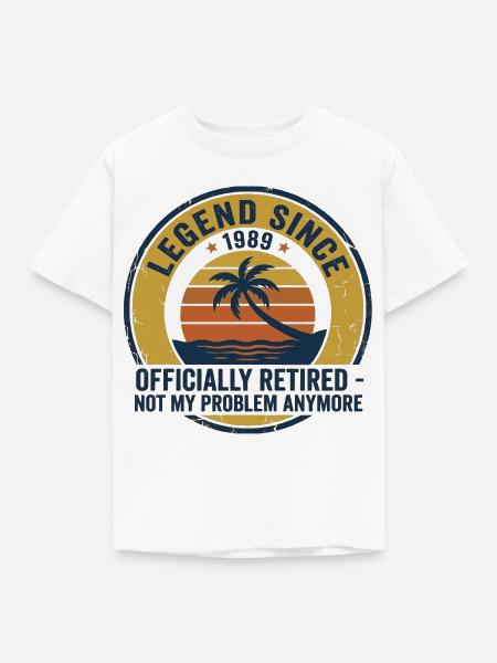 Legende Seit 1989 Ruhestand - Kinder T-Shirt - Weiß