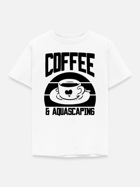 Coffee & Aquascaping - Kinder T-Shirt - Weiß