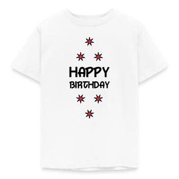 ALLES GUTE ZUM GEBURTSTAG. ALLES GUTE ZUM GEBURTSTAG. JAHRESTAG. - Kinder T-Shirt - Weiß - Vorne - AI Model Kid Male (0cm)