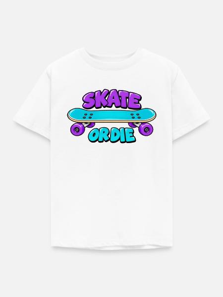 Skate or die - Kinder T-Shirt - Weiß