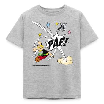 Asterix & Obelix - Asterix Faust - Kinder T-Shirt - Grau meliert - Vorne - AI Model Kid Male (0cm)