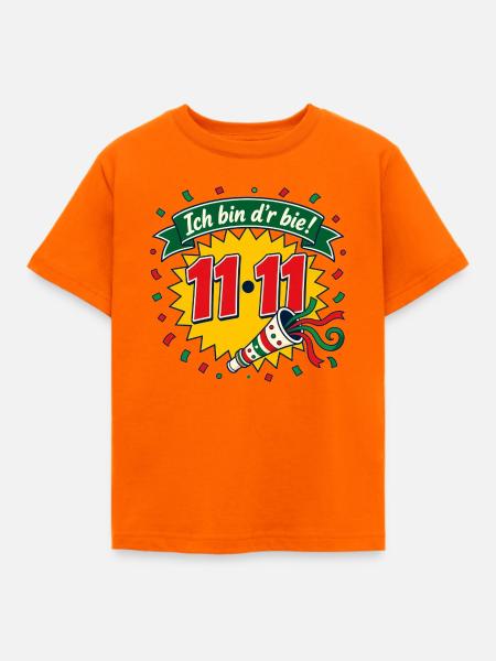 Ich bin d'r bie! 11-11 - Kinder T-Shirt - Orange