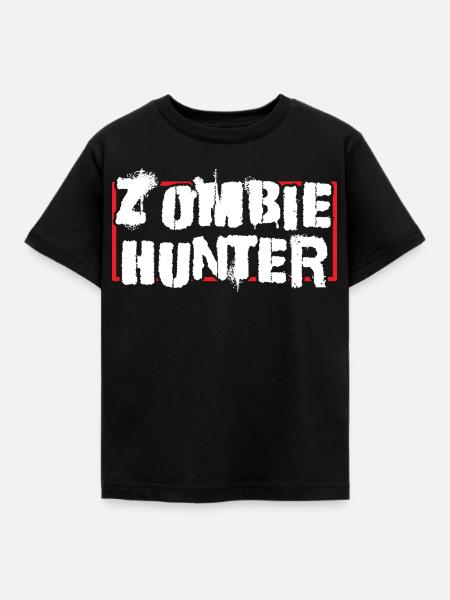 Zombie Jäger - Kinder T-Shirt - Schwarz