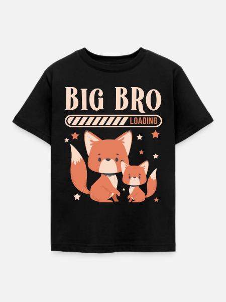 Großer Bruder Loading Big Bro - Kinder T-Shirt - Schwarz